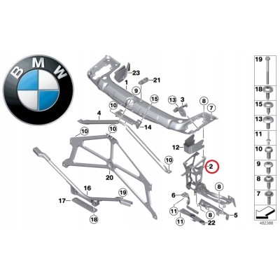 BMW 1-4 Seriya F20/F21/F22/F30/F32/F36 (2012-2020), Fara Salazkası, China, 51647245791/51647245792