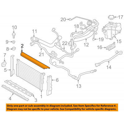 BMW 3-4 Seriya F30/F32/F36 (2017-2019) LCI, Radiatorun Kronşteyni Üst, B46/B48. China, 17118625432