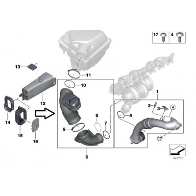 BMW 3-4 Seriya F30/F32/F36 (2016-2020) LCI, Xortum Turbo B46/B48. China, 13718601681