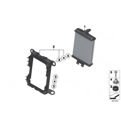 BMW 3-4 Seriya F30/F32/F36 (2012-2016), Köməkçi Radiatorun Çərçivəsi N20/N26. China, 17117600698