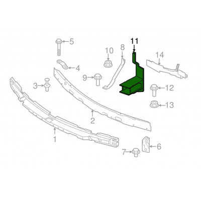 BMW X Seriya F15/F16 (2014-2020), Ön şveller Qolu Sağ-Sol. China, 51117325323/51117325324