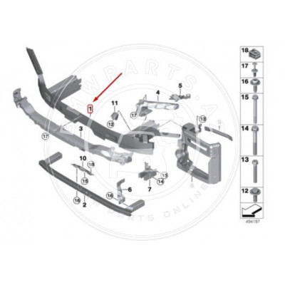 BMW X Seriya G05/G06 (2019-up), Ön şveller. China, 51117421599