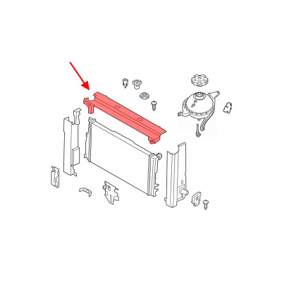 BMW 5 Seriya F10 (2010-2016), Radiatorun Üst Kronşteyni, N20. China, 17117645650