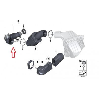 BMW 3-4-5 Seriya F30/F32/F36/F10 (2010-2016), Turbo Xortumu N20. China, 13717605638