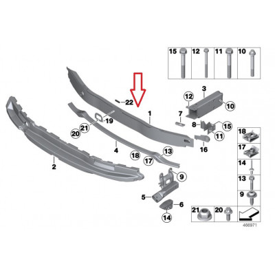 BMW 3-4 Seriya F30/F32/F36 (2012-2020), Ön şveller. China, 51117275178