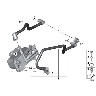 BMW 5 Seriya F10 (2010-2016), N20 Sürətlər qutusun Yağ radiatoru, China, 17217638582