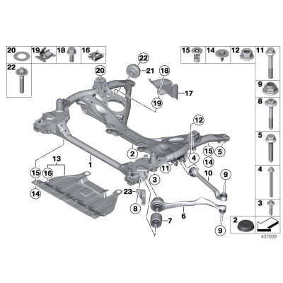 BMW 3-4 Seriya F30/F32/F36 (2012-2019), Asqı Qol. China, 31126852991/31126852992